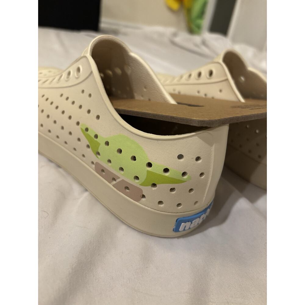 Star Wars x Native Grogu Baby Yoda Rubber Sneakers Men's 7 Women's 9 *NEW*